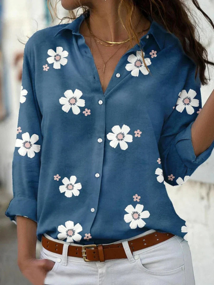 Women's Floral Blouse | Button Front