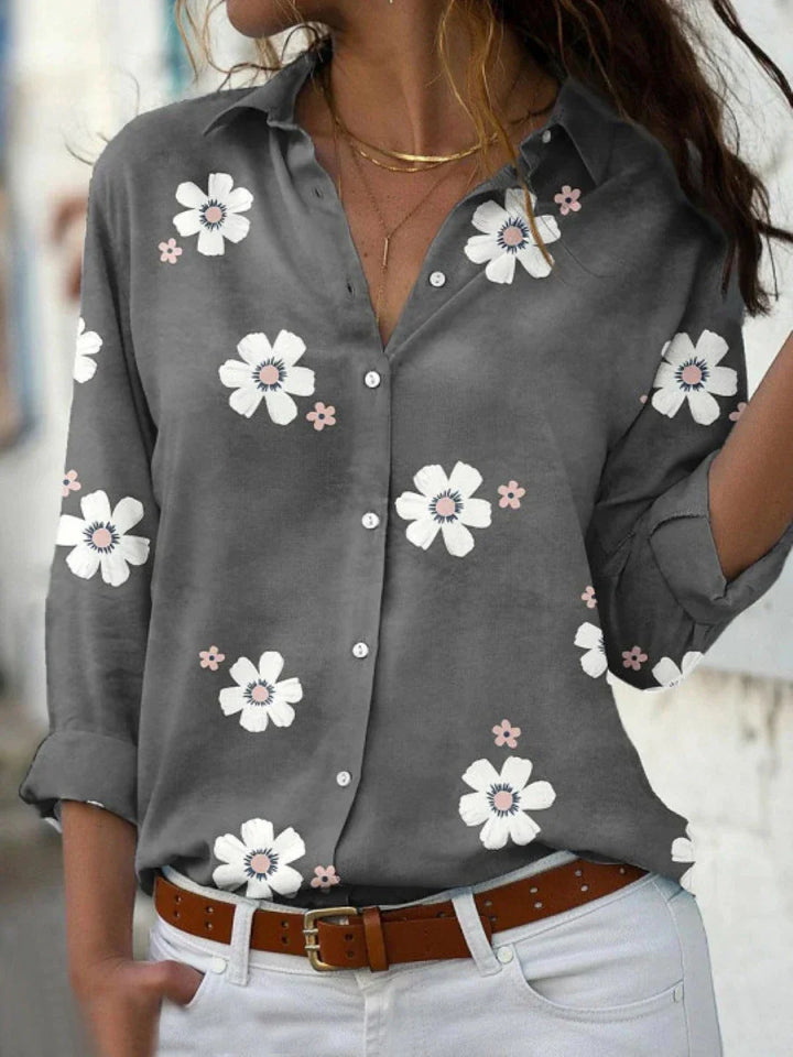 Women's Floral Blouse | Button Front