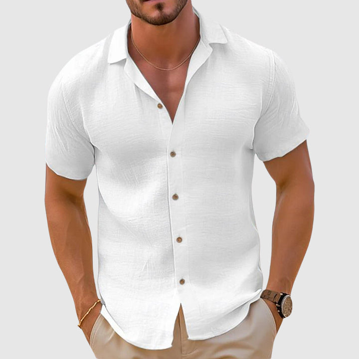 Men’s Premium Shirt Short Sleeve Open Collar