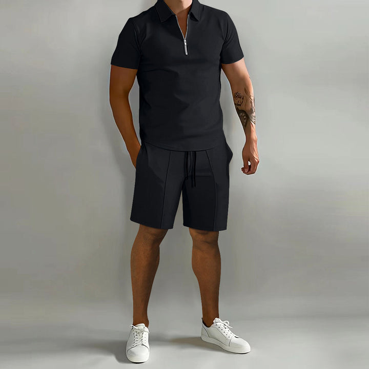 Men's Short Sleeve Summer Two-Piece Set