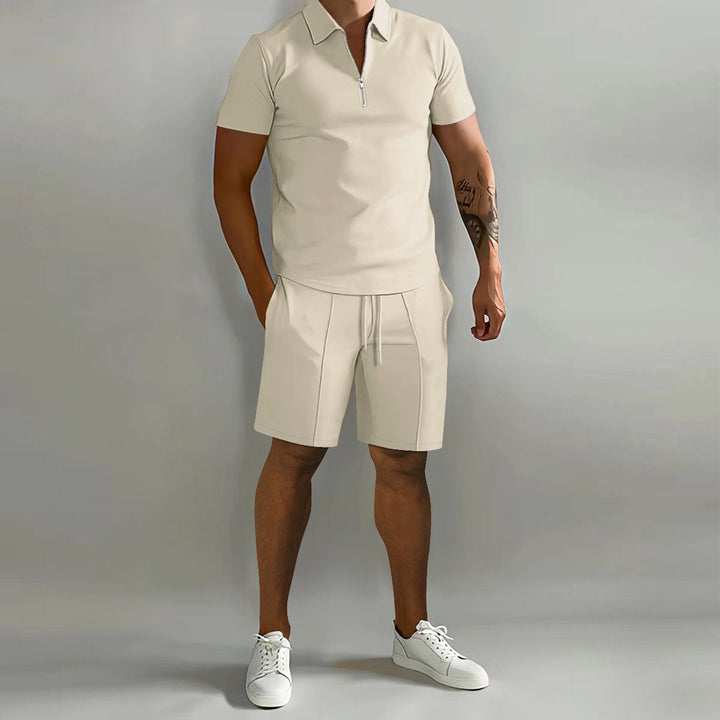 Men's Short Sleeve Summer Two-Piece Set