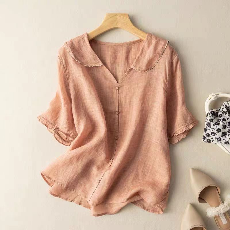 Women’s Vintage Blouse | Scalloped Collar