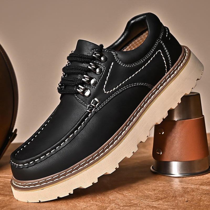 Men’s Classic Leather Lace-Up Shoes