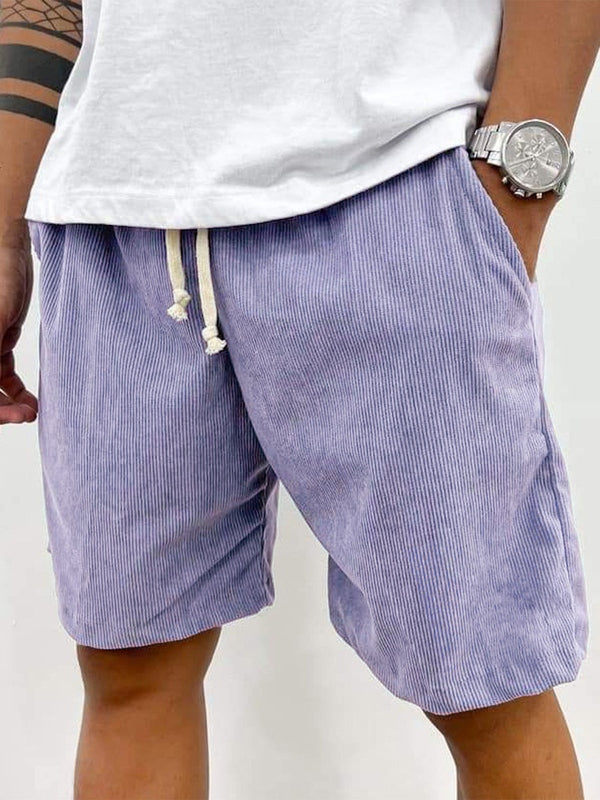Men’s Corduroy Drawstring Stretch Shorts