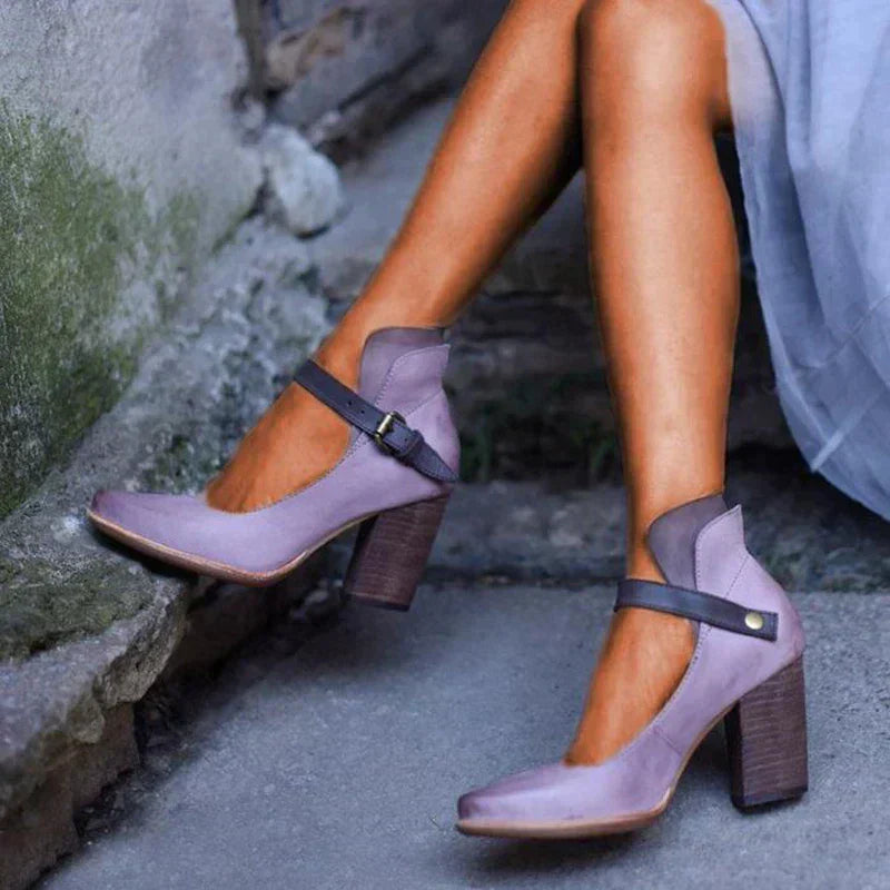 Elegant Ankle Strap Heel Sandals for Women
