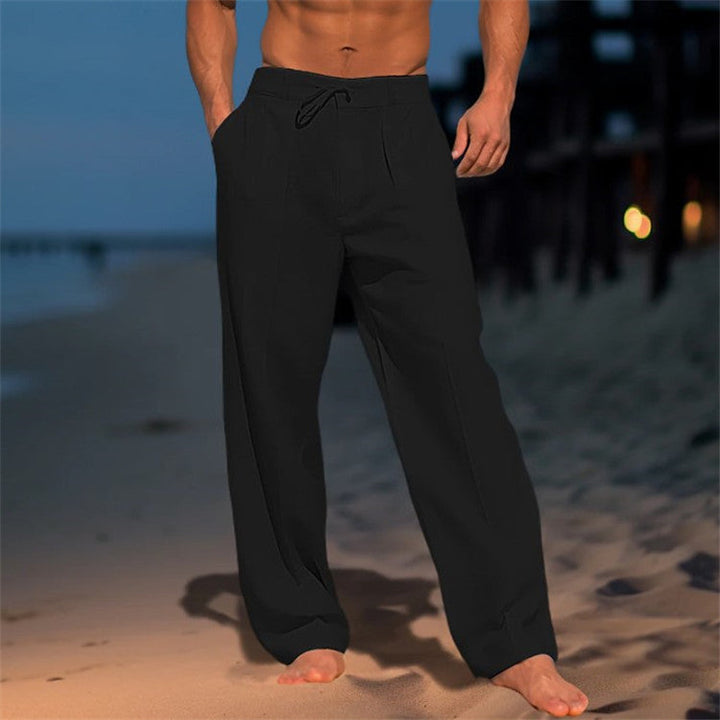 Relaxed Trousers Men’s Drawstring Pleated