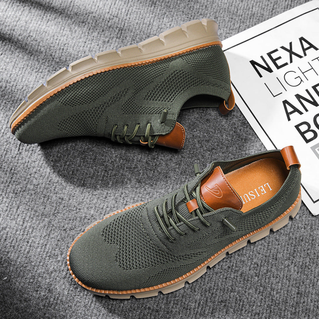 Comfortable Support Shoes Men’s | Lace Up Knit