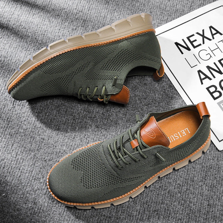 Comfortable Support Shoes Men’s | Lace Up Knit
