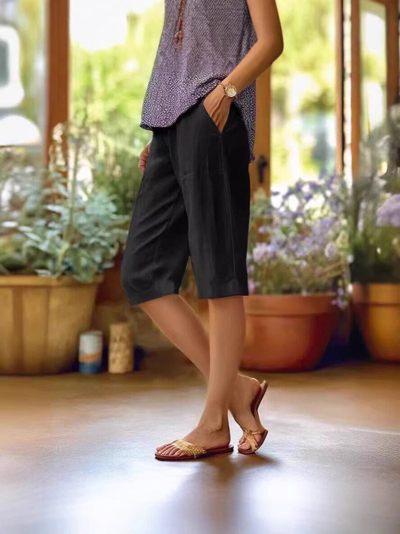 Women's Light Linen Summer Shorts