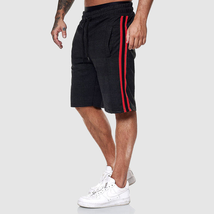 Men's Plaid Drawstring Shorts