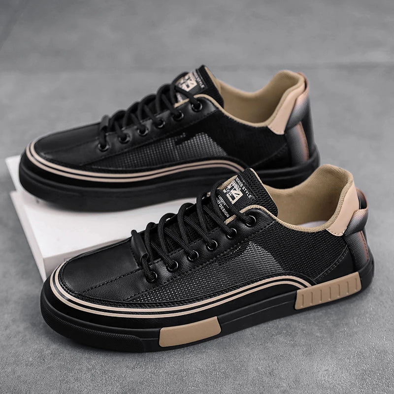 Mesh Low-Top Lace-Up Mesh Sneakers