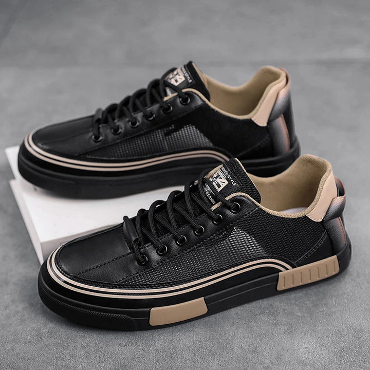 Mesh Low-Top Lace-Up Mesh Sneakers
