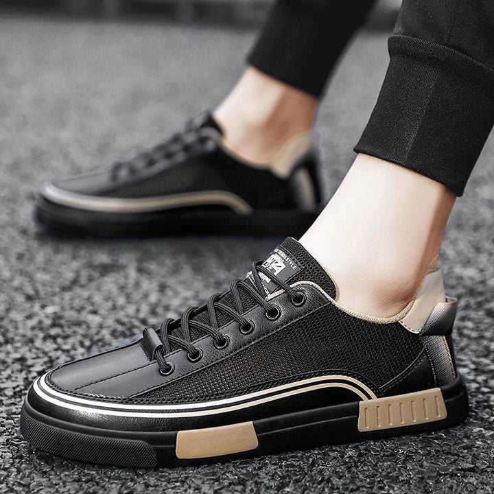 Mesh Low-Top Lace-Up Mesh Sneakers