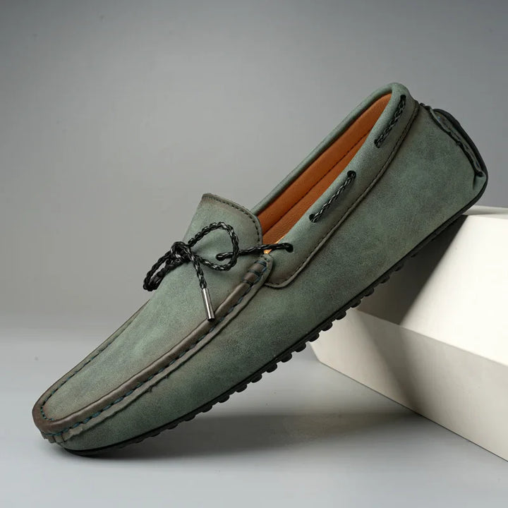 Leather Slip-On Loafers for Men