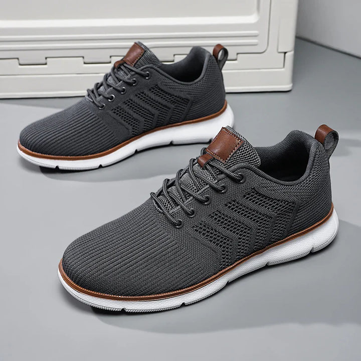 Comfortable Knit Lace-Up Sneakers