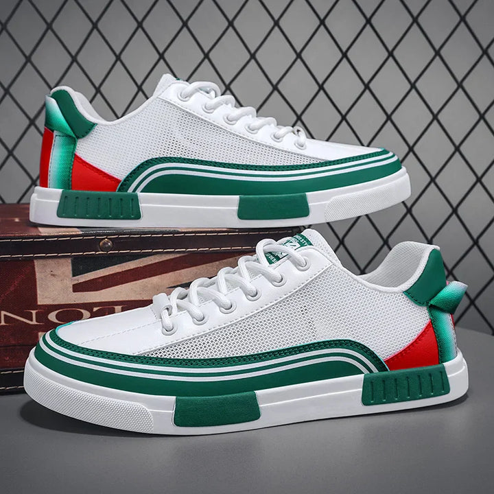 Mesh Low-Top Lace-Up Mesh Sneakers