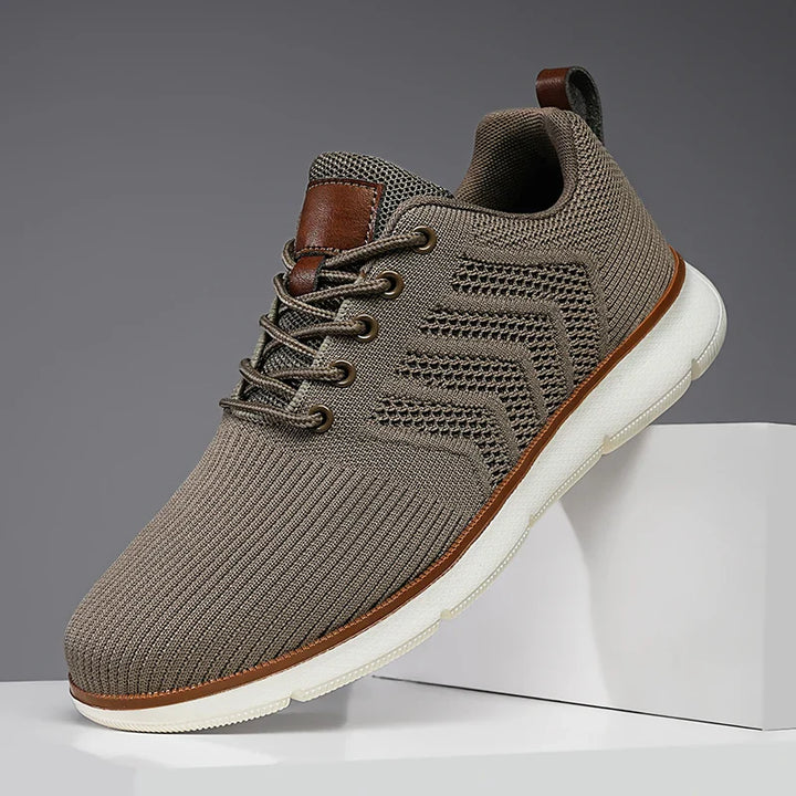 Comfortable Knit Lace-Up Sneakers