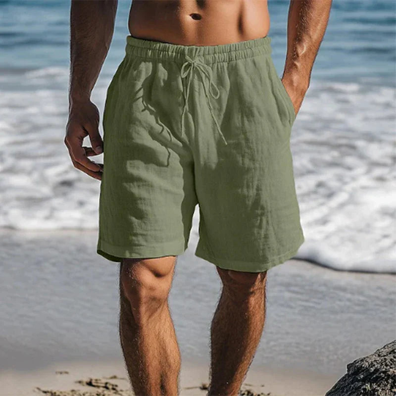 Lightweight Quick-Dry Swim Shorts Men’s Drawstring Waist