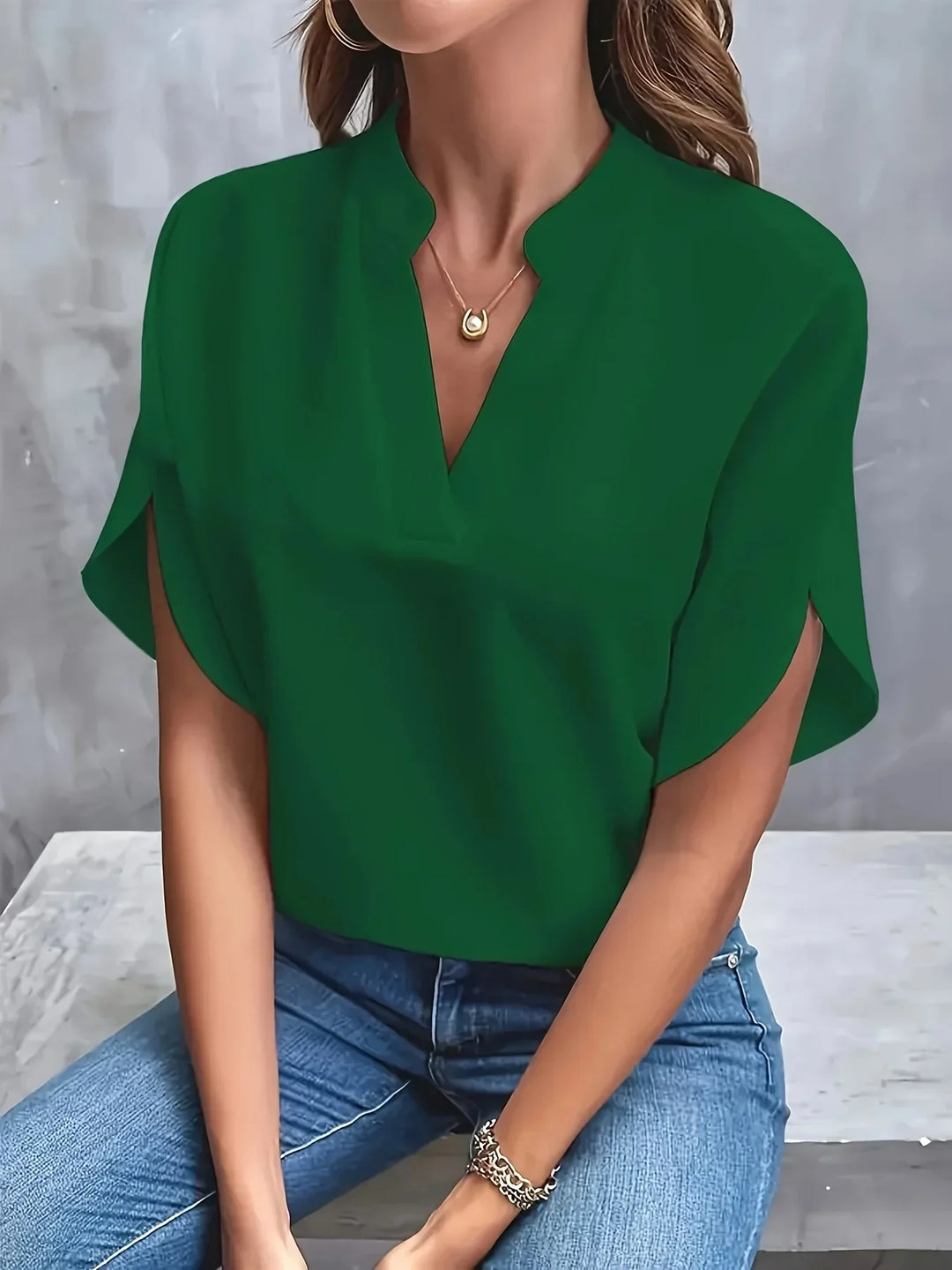 Women's Sophisticated V-Neck Blouse