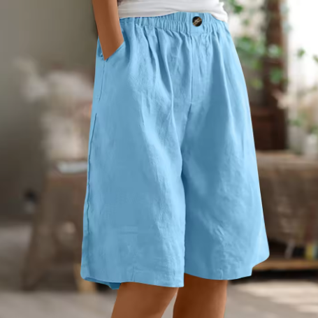 Comfort Knee-Length Waist Shorts for Women