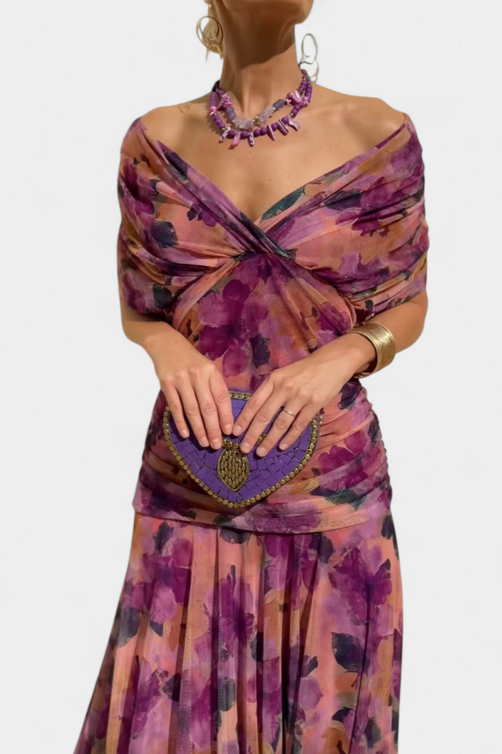 Elegant Evening Dress | Off Shoulder