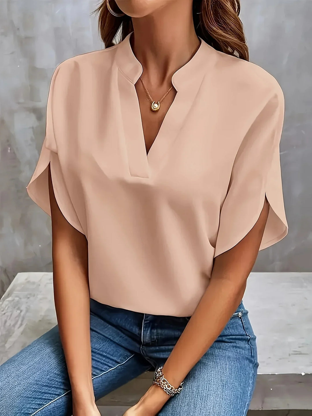 Women's Sophisticated V-Neck Blouse