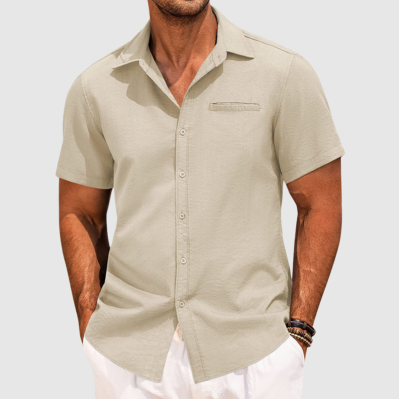 Summer Shirt | Men's Short Sleeve Button Up