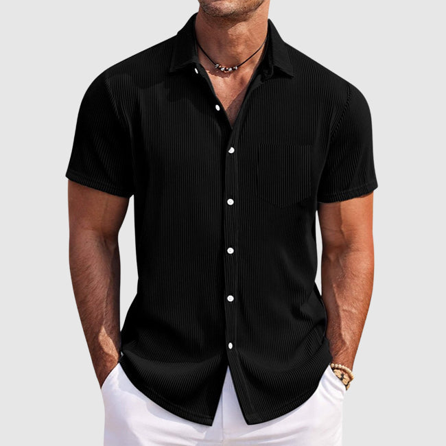 Striped Button down Shirt | Men's Short Sleeve