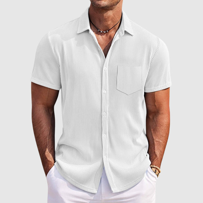 Striped Button down Shirt | Men's Short Sleeve