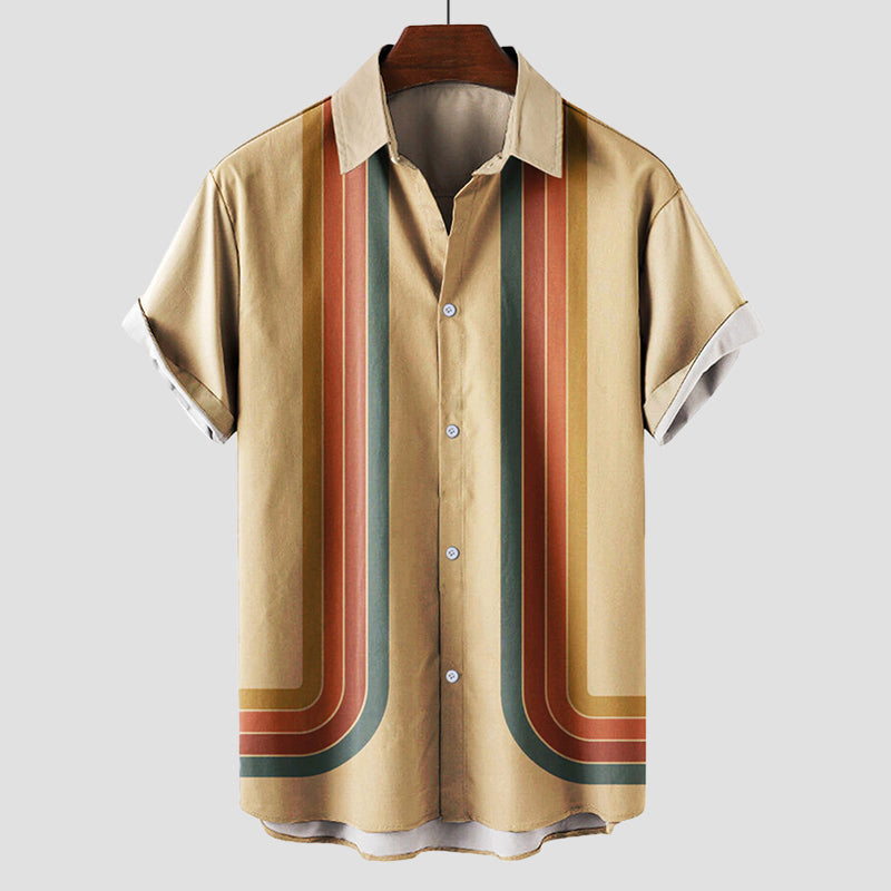 Retro Shirt | Men's Short Sleeve Striped