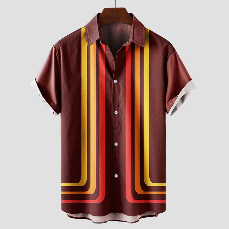 Retro Shirt | Men's Short Sleeve Striped