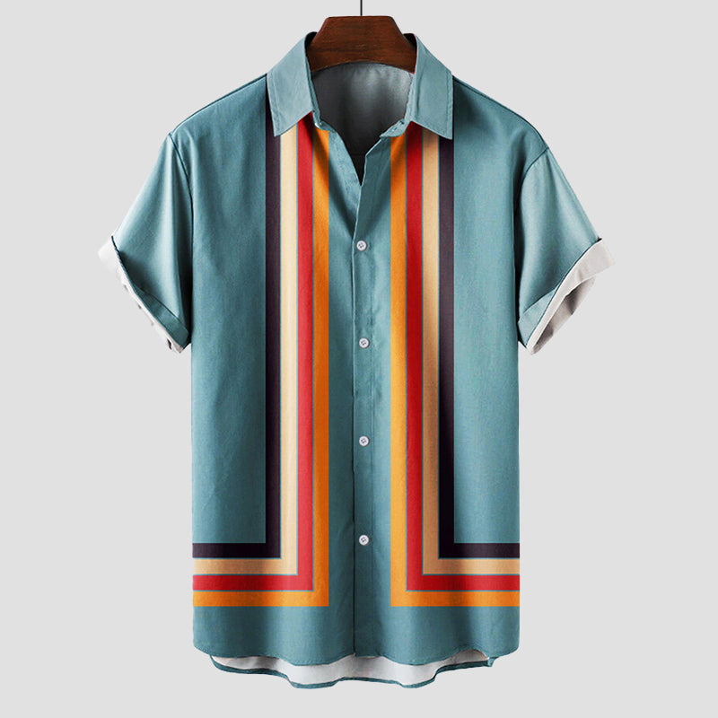 Retro Shirt | Men's Short Sleeve Striped