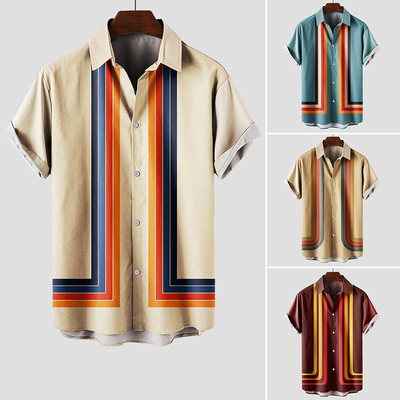 Retro Shirt | Men's Short Sleeve Striped