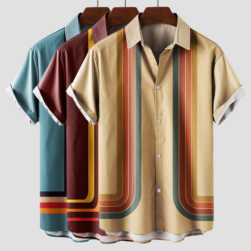 Retro Shirt | Men's Short Sleeve Striped
