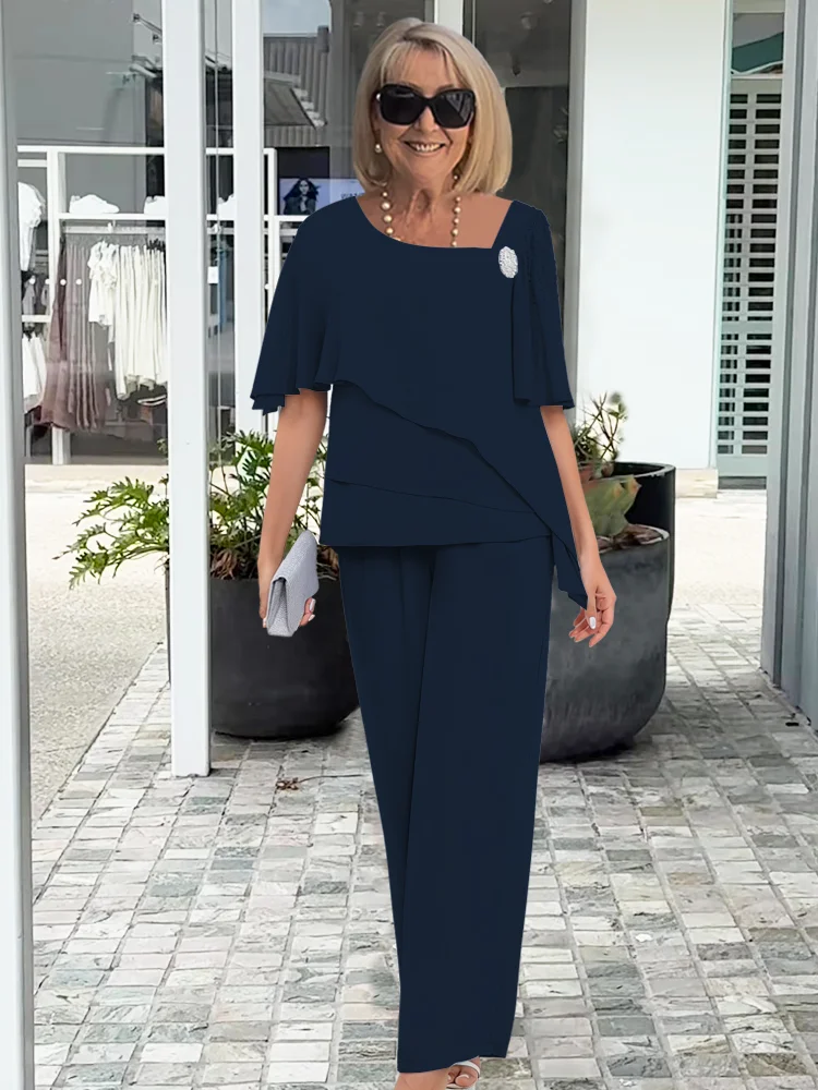Elegant Co-Ord  Set | Asymmetric Wide Leg