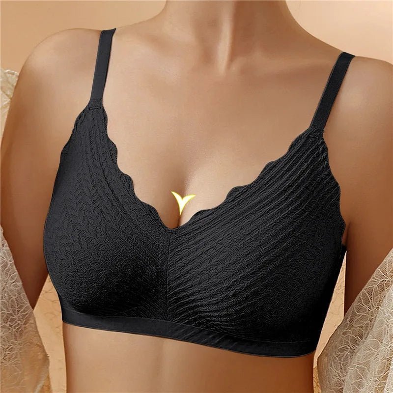 Women's Seamless Comfort Bra | Scalloped Textured