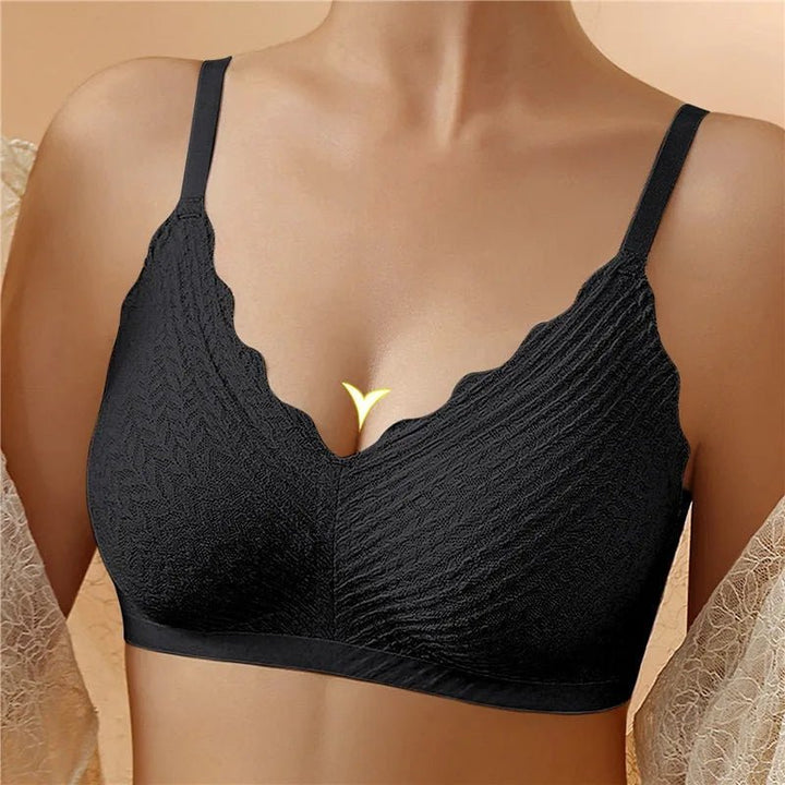 Women's Seamless Comfort Bra | Scalloped Textured