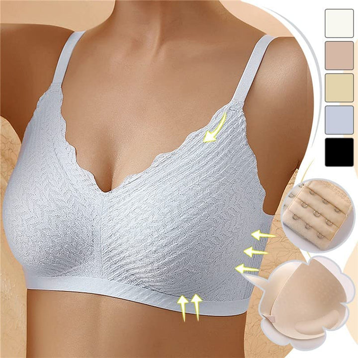 Women's Seamless Comfort Bra | Scalloped Textured