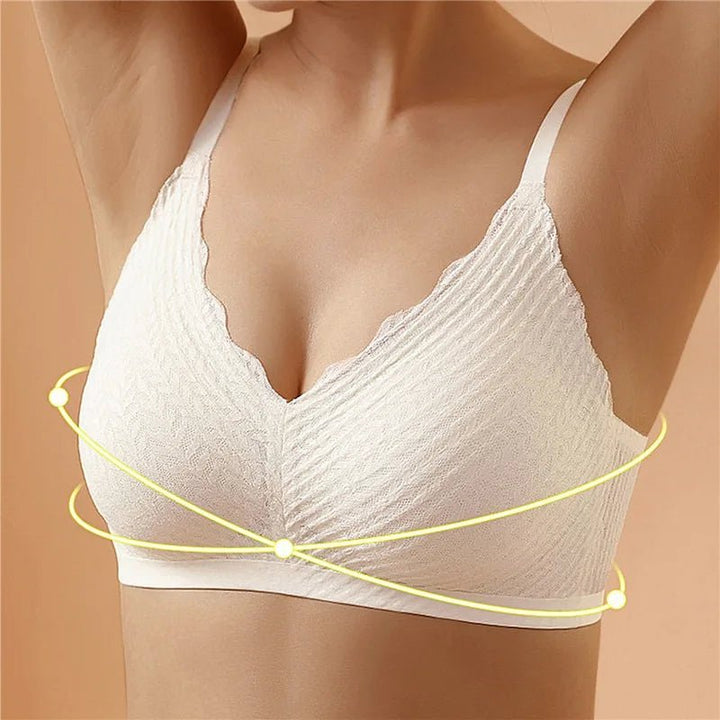 Women's Seamless Comfort Bra | Scalloped Textured
