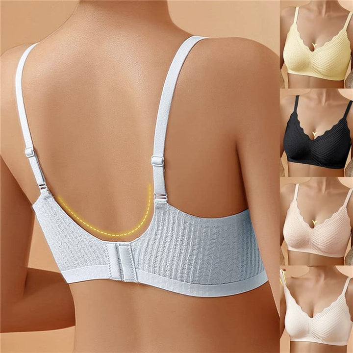 Women's Seamless Comfort Bra | Scalloped Textured