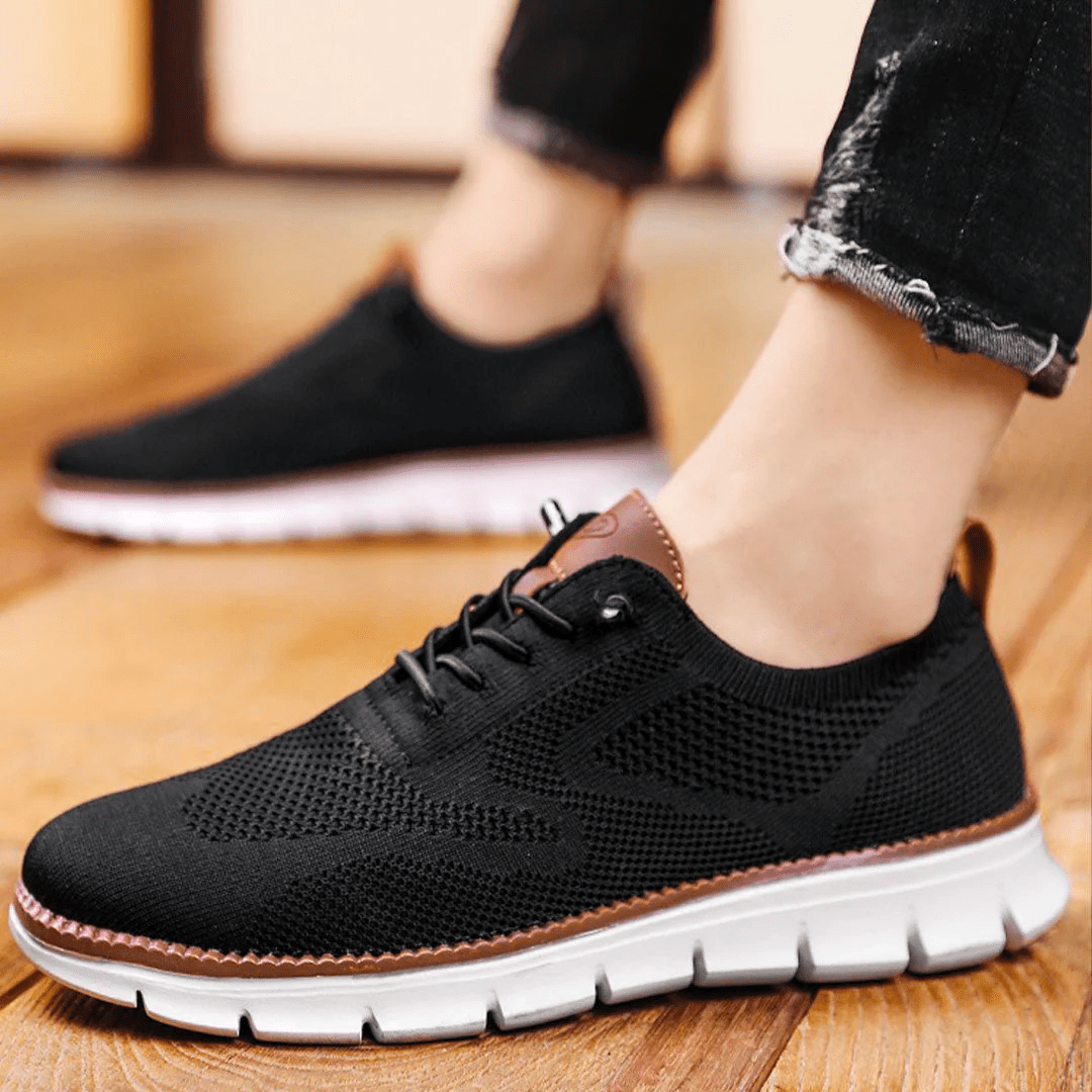 Comfortable Support Shoes Men’s | Lace Up Knit