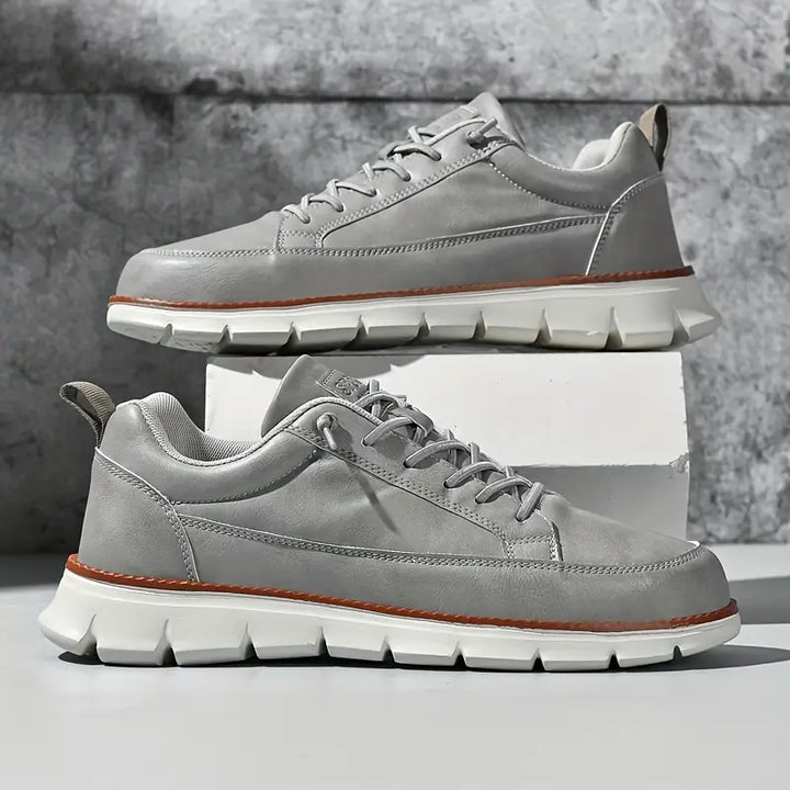 Men’s Classic Leather Lace-Up Sneakers