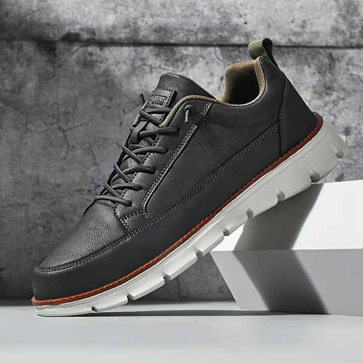 Men’s Classic Leather Lace-Up Sneakers