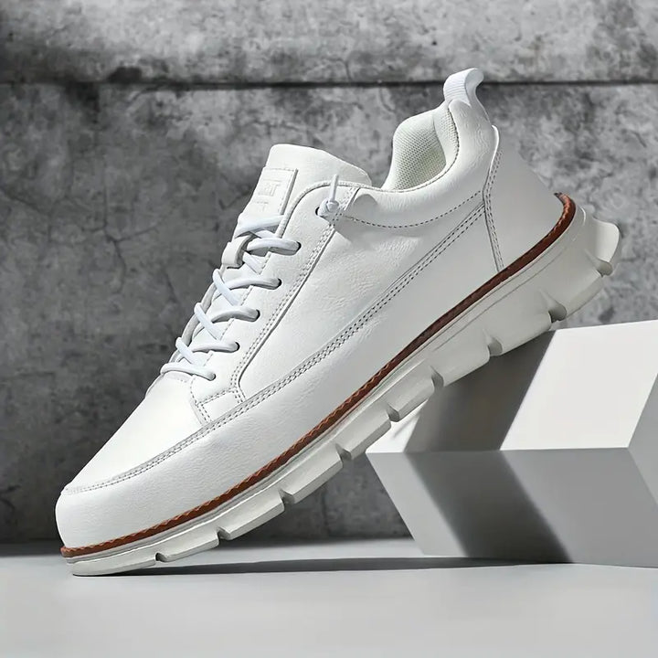 Men’s Classic Leather Lace-Up Sneakers