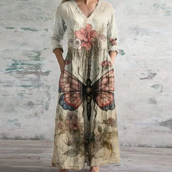 Women's Elegant Retro Maxi Dress