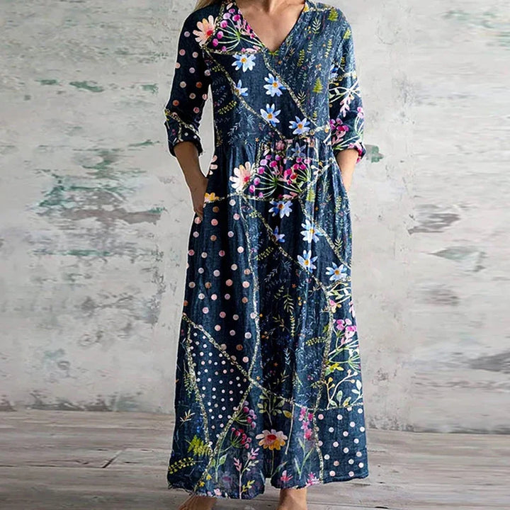 Women's Elegant Retro Maxi Dress
