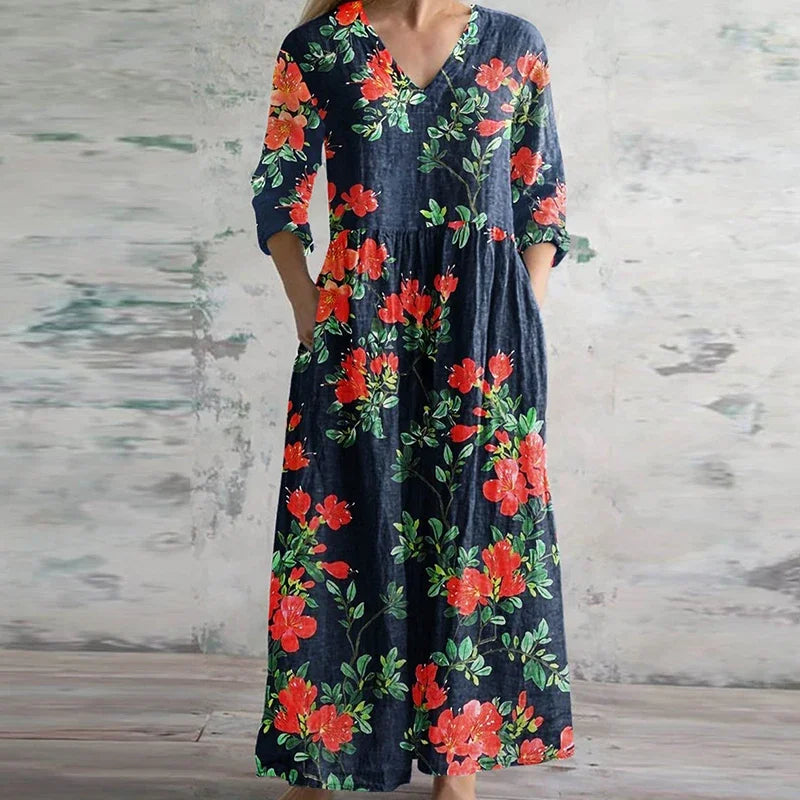 Women's Elegant Retro Maxi Dress