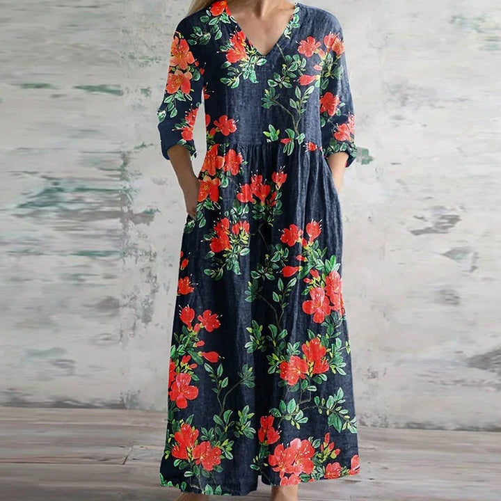 Women's Elegant Retro Maxi Dress