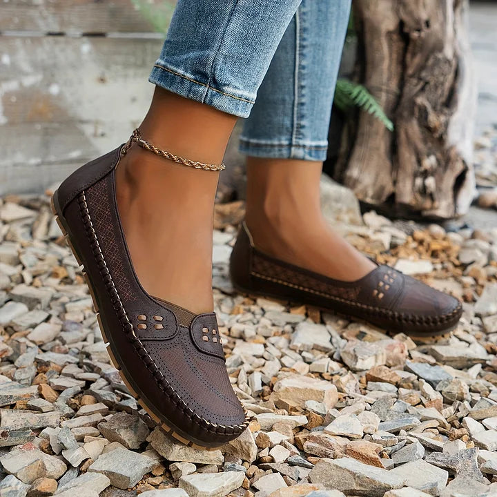 Women's Loafers | Perforated Slip On