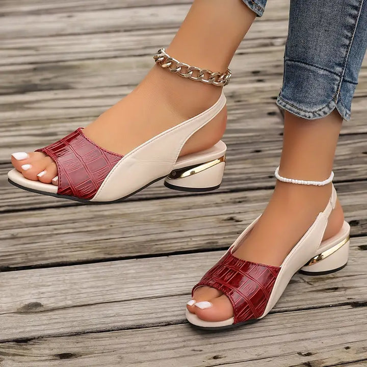 Women’s Leather Slingback Comfort Sandals